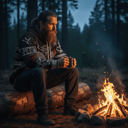 VikingStyle Clothing - The Wheel Of Time Hoodie A39 VKNGB