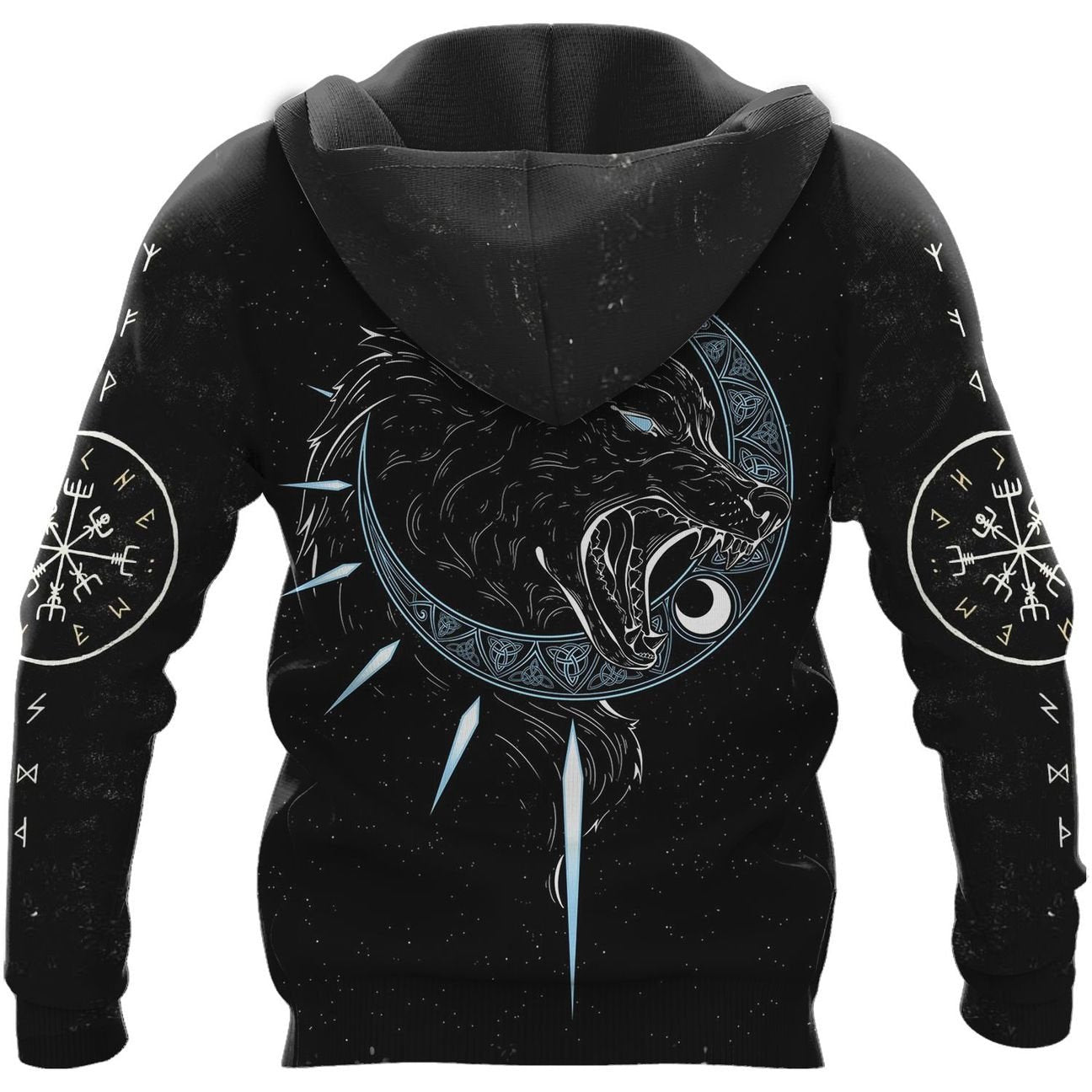 VikingStyle Clothing - HATI AND SKOLL Hoodie A39 VKNGB