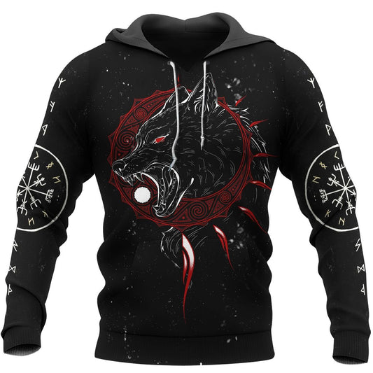 VikingStyle Clothing - HATI AND SKOLL Hoodie A39 VKNGB
