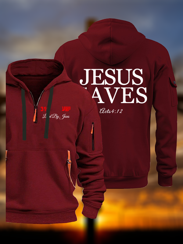 Jesus Saves Jesus God Christian Zipper Hoodies