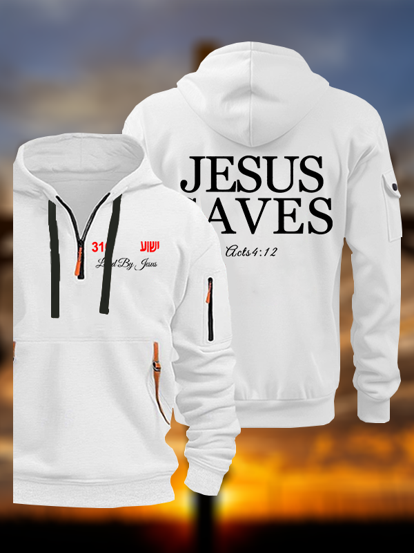 Jesus Saves Jesus God Christian Zipper Hoodies