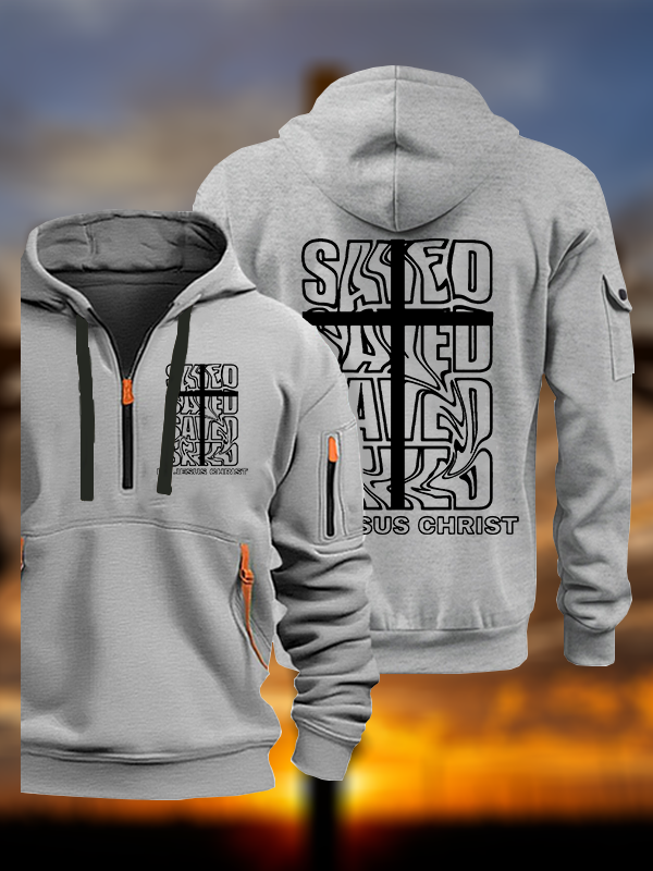 Saved By Jesus Christ Jesus God Christian Zipper Hoodies