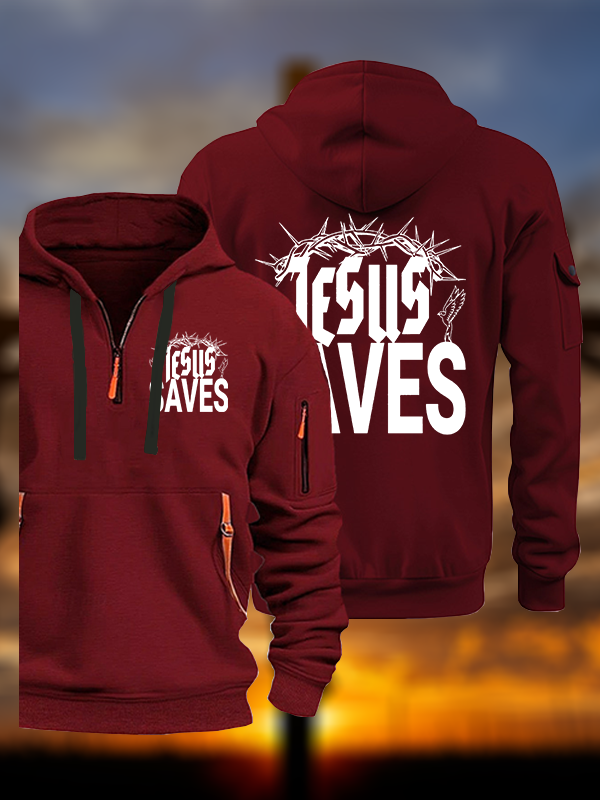 Jesus Saves Jesus God Christian Zipper Hoodies