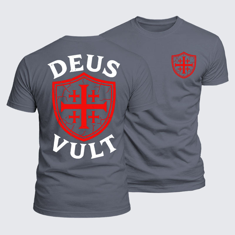 Luxe Mercerized Cotton Tee - Deus Vult