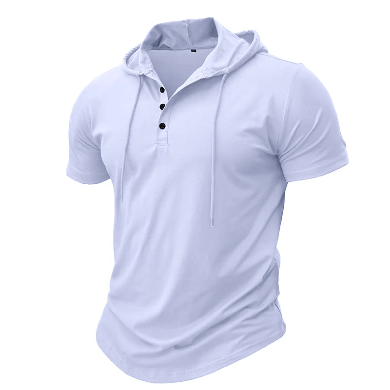 Men’s Hooded Henley Shirt