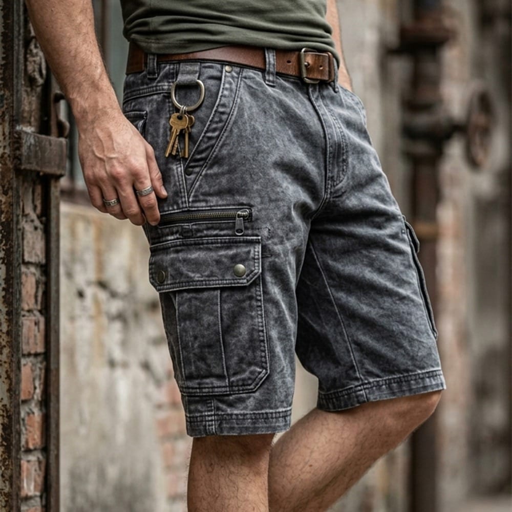 Liam Utility Cargo Shorts – Washed Street Style
