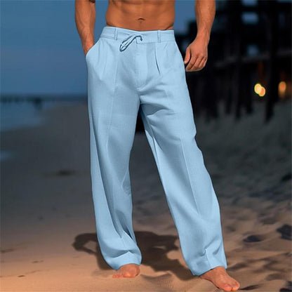 Plain Linen Trousers