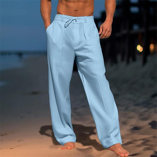 Plain Linen Trousers