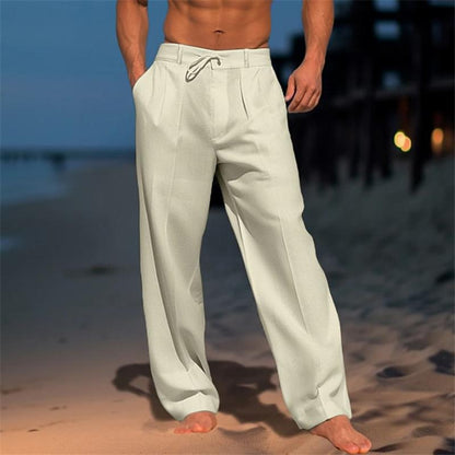 Plain Linen Trousers
