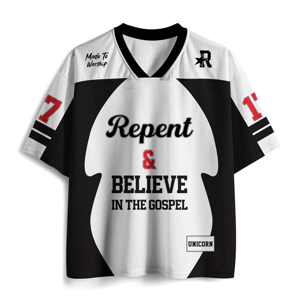 Repent & Believe Christian Mesh Jersey
