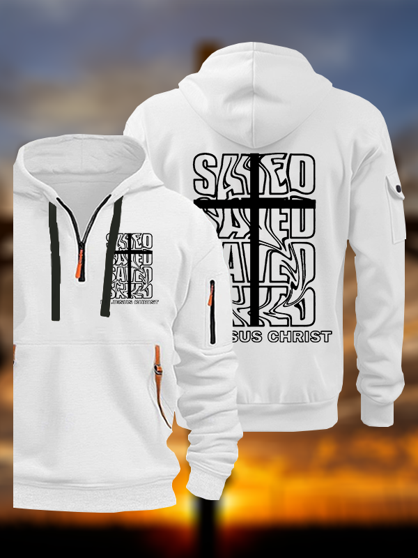 Saved By Jesus Christ Jesus God Christian Zipper Hoodies