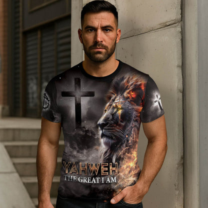 Lion of Yahweh – The Fire of I AM T-Shirt