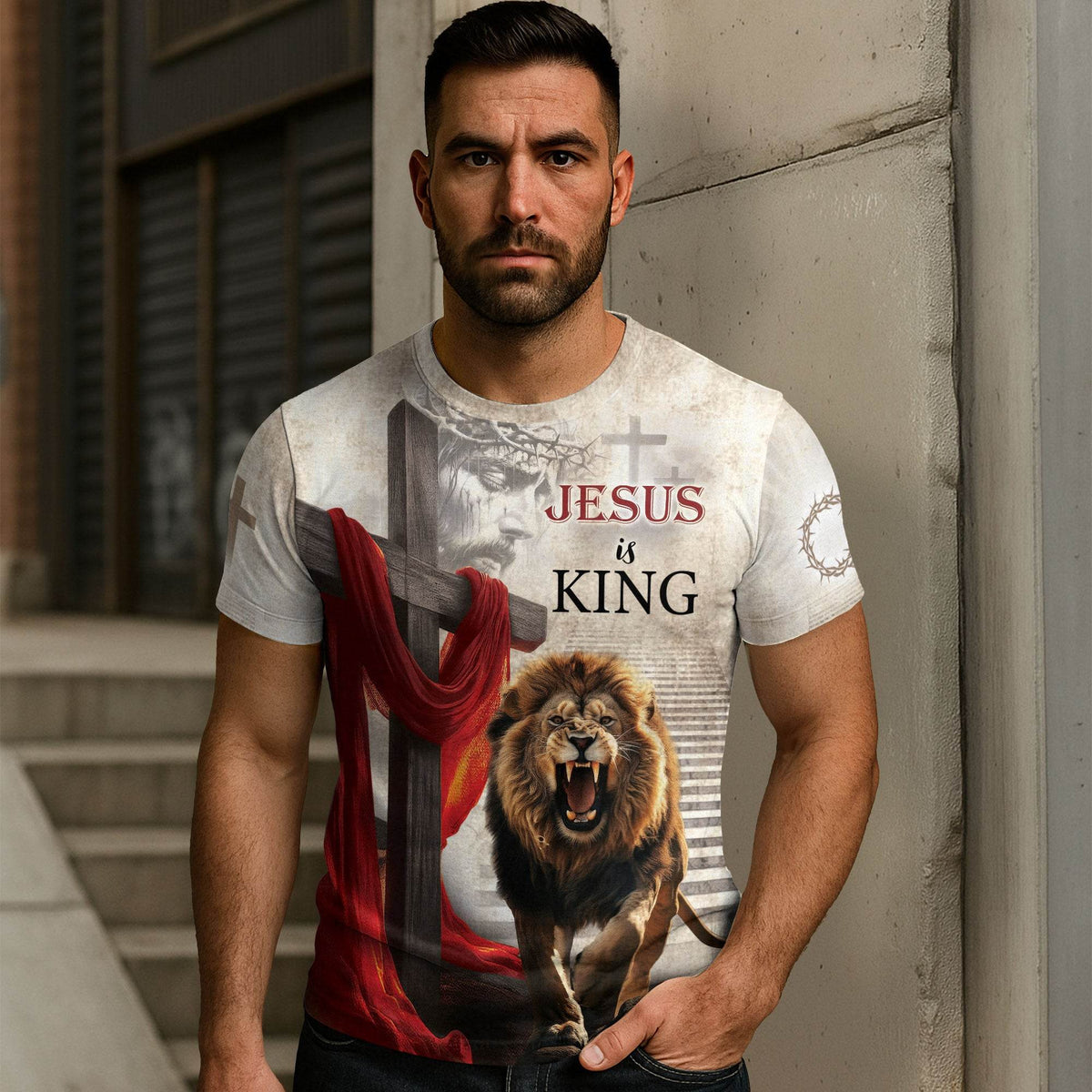 Jesus Is King The Roaring Lion Of Judah Triumphant T-Shirt