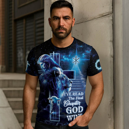 I’ve Read The Final Chapter God Wins Lion Cross Heaven T-Shirt