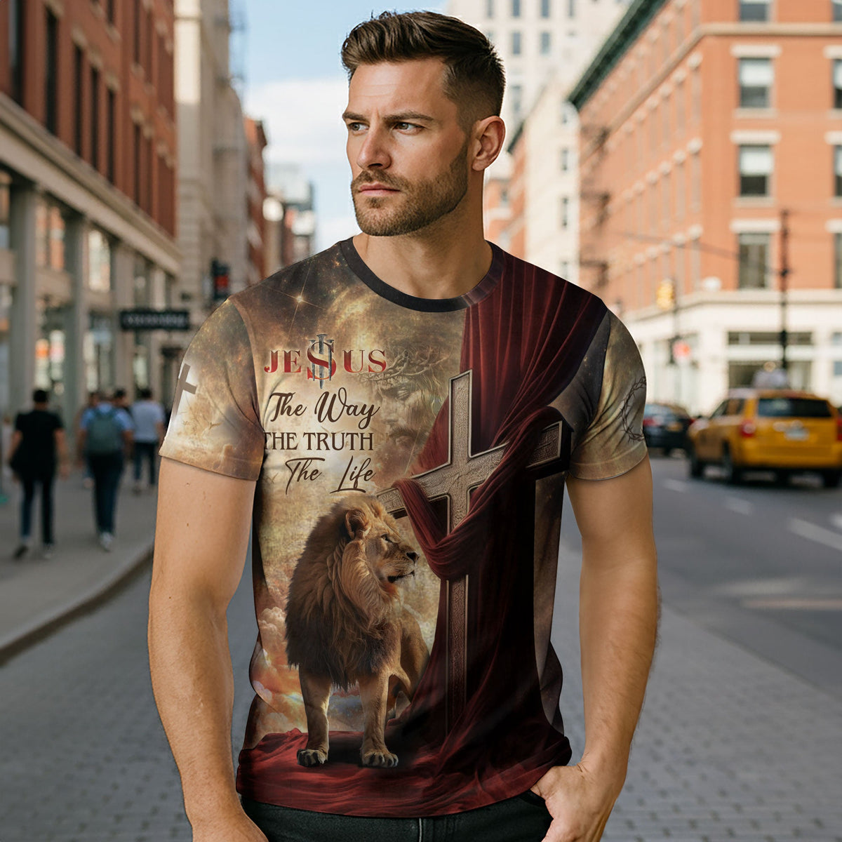 The Lion And The Path To Life "The Way The Truth The Life" T-Shirt
