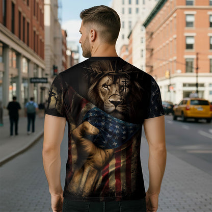 Jesus Is the Truth | Crown of Thorns & Patriotic Lion Faithwear