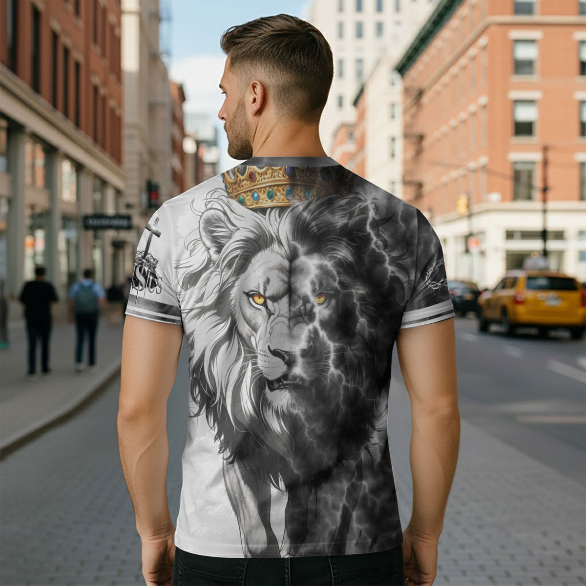 Trust In The Lord Jesus Cross Lion Crown Christian Faith T-Shirt