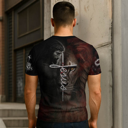 Trust In The Lord Knight Cross & Lion Christian T-Shirt