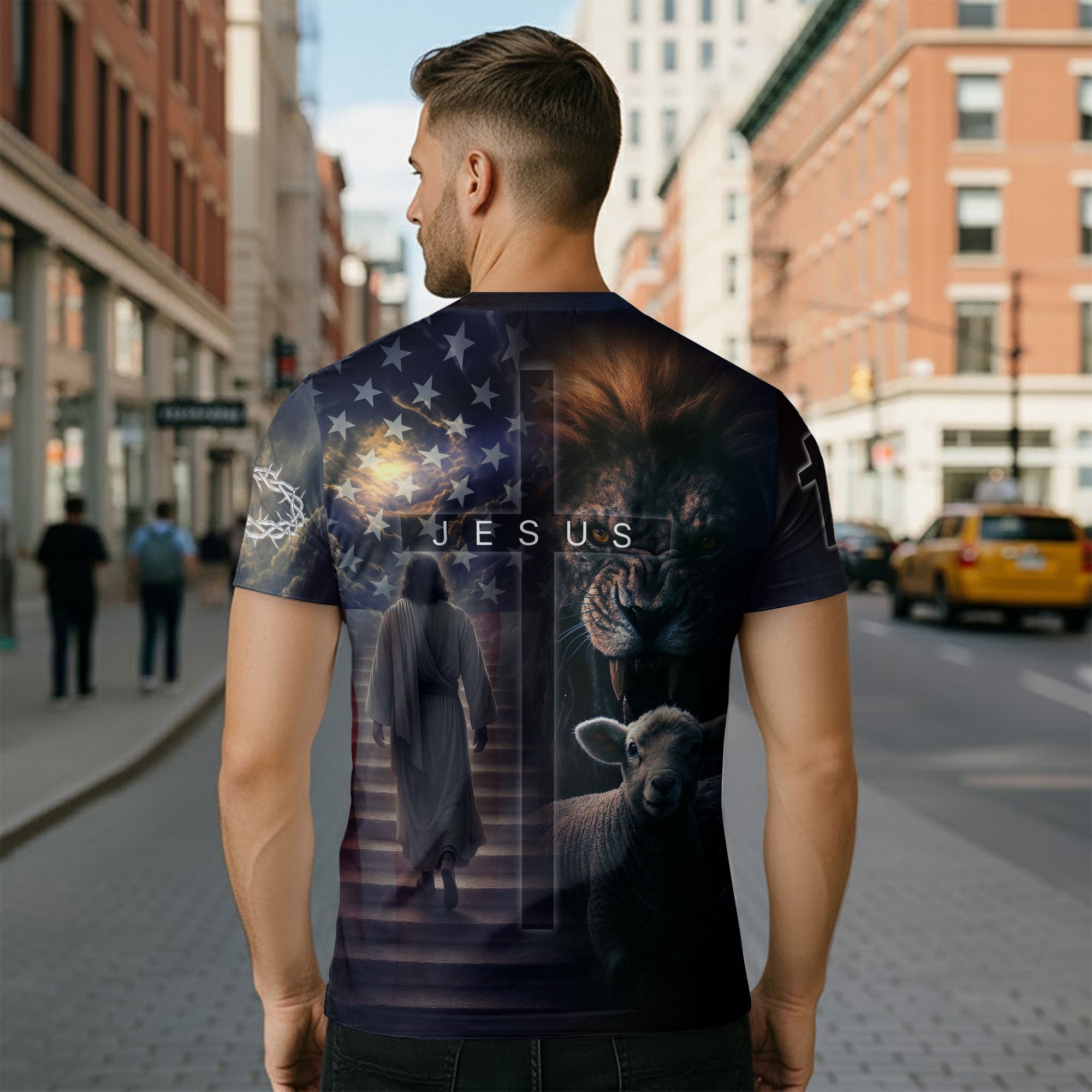 I Can’t But I Know A Guy Jesus Cross Lion and Lamb Redemption T-Shirt
