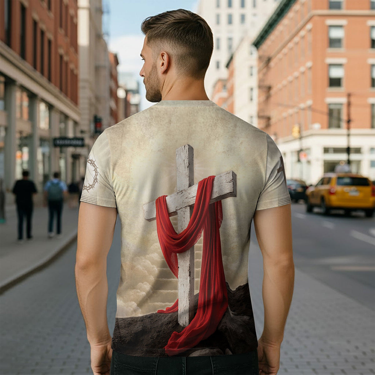 Jesus The Way The Truth The Life Lion Cross Christian T-Shirt