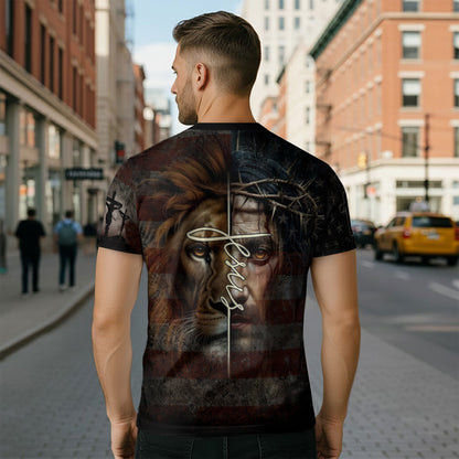 I Can’t But I Know A Guy Lion & Jesus T-Shirt