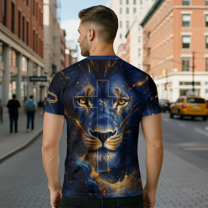 Revelation Blue Lion “Jesus Is Coming Back” Christian T-Shirt