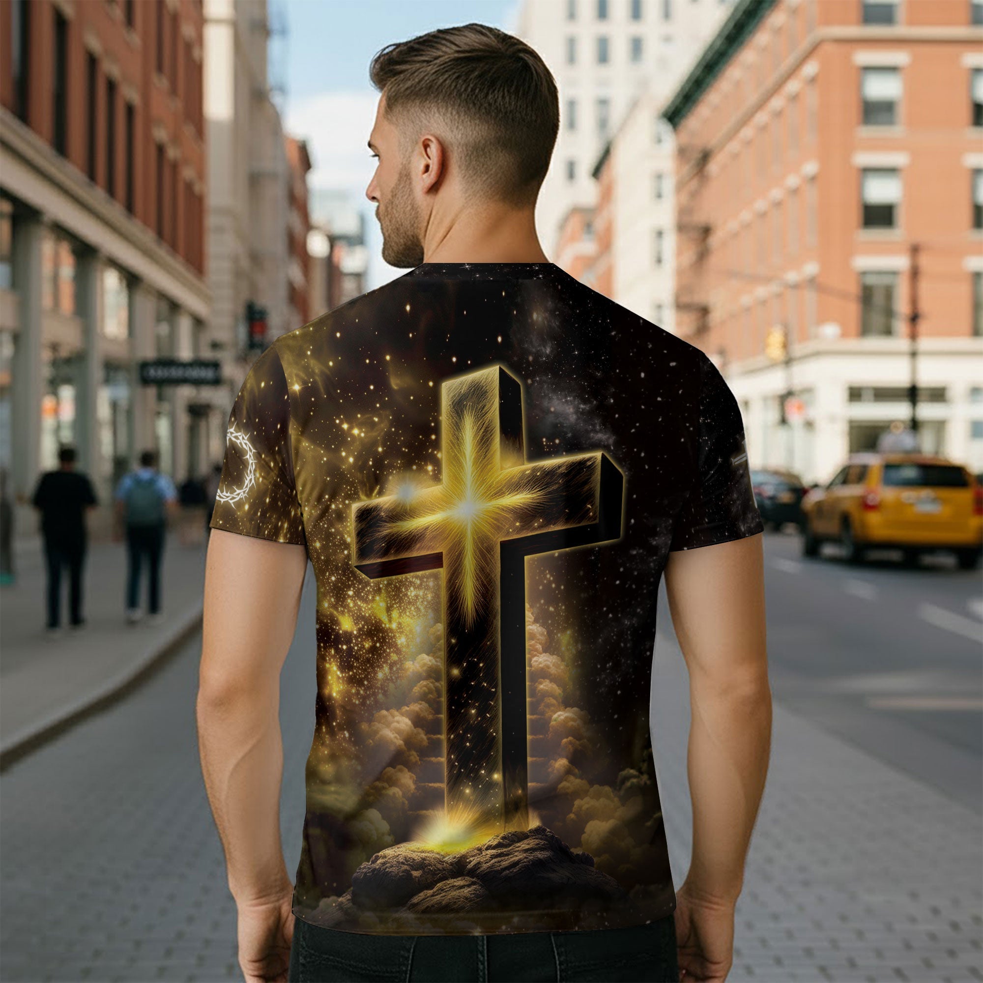 Jesus The Way The Truth The Life Cross Lion Lamb T-Shirt