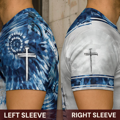 Jesus The Way The Truth The Life Bold Blue Lion Tee (2 Side Version)