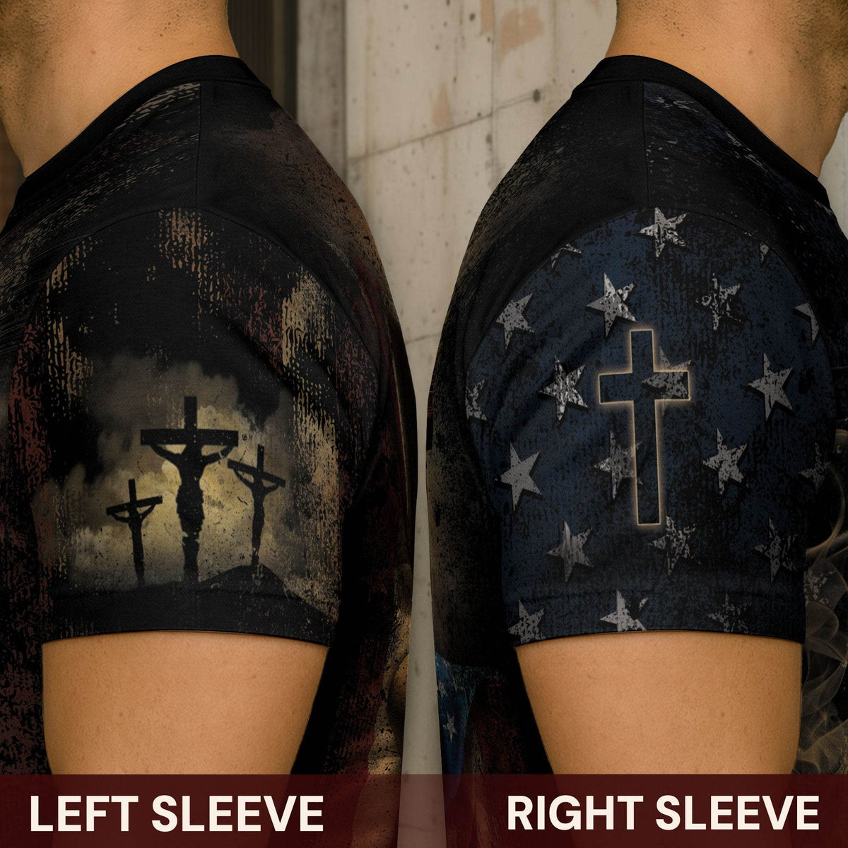 One Nation Under God | Patriotic Christian Tee with Lion & Cross