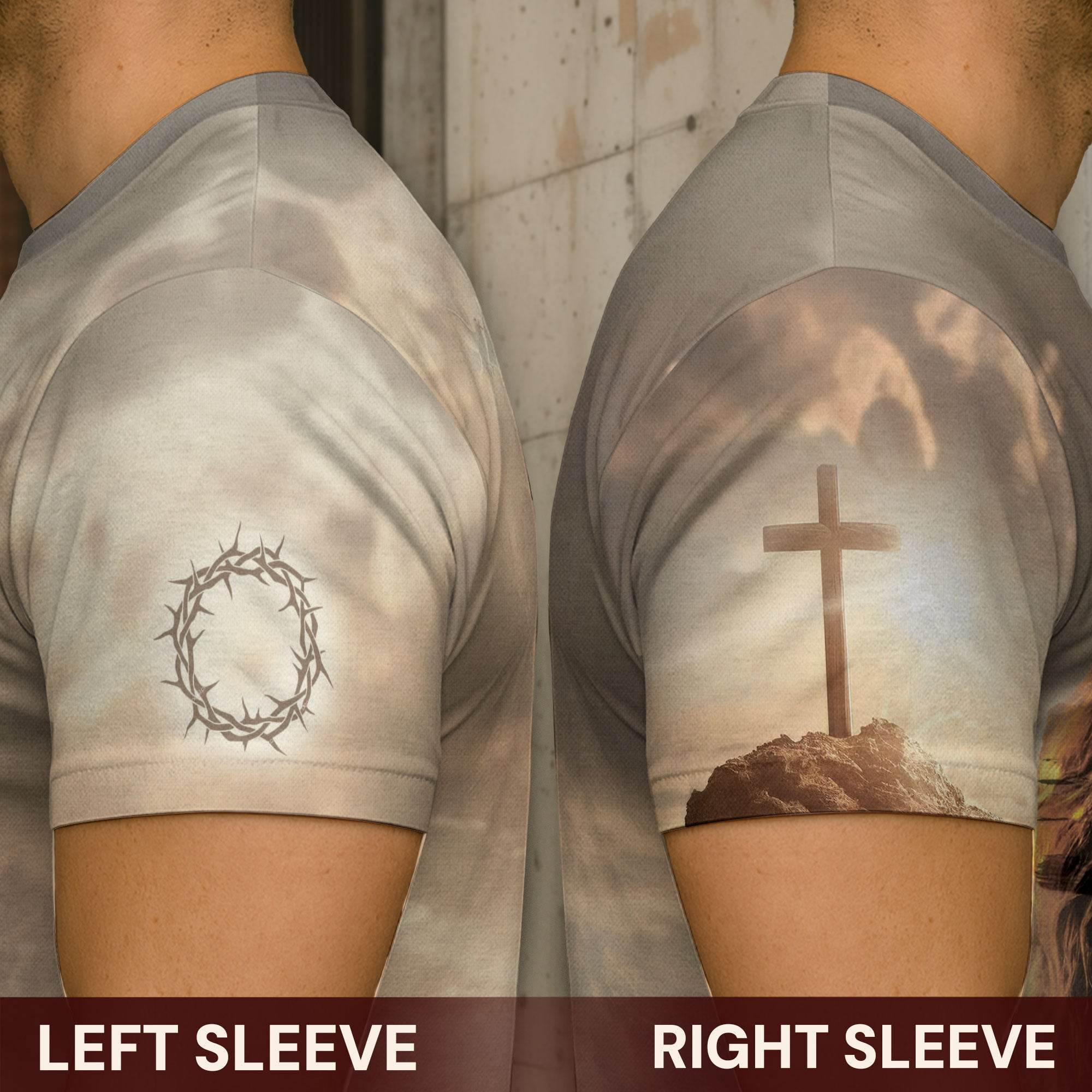 Rooted In Christ Lion And Savior In The Cross T-Shirt