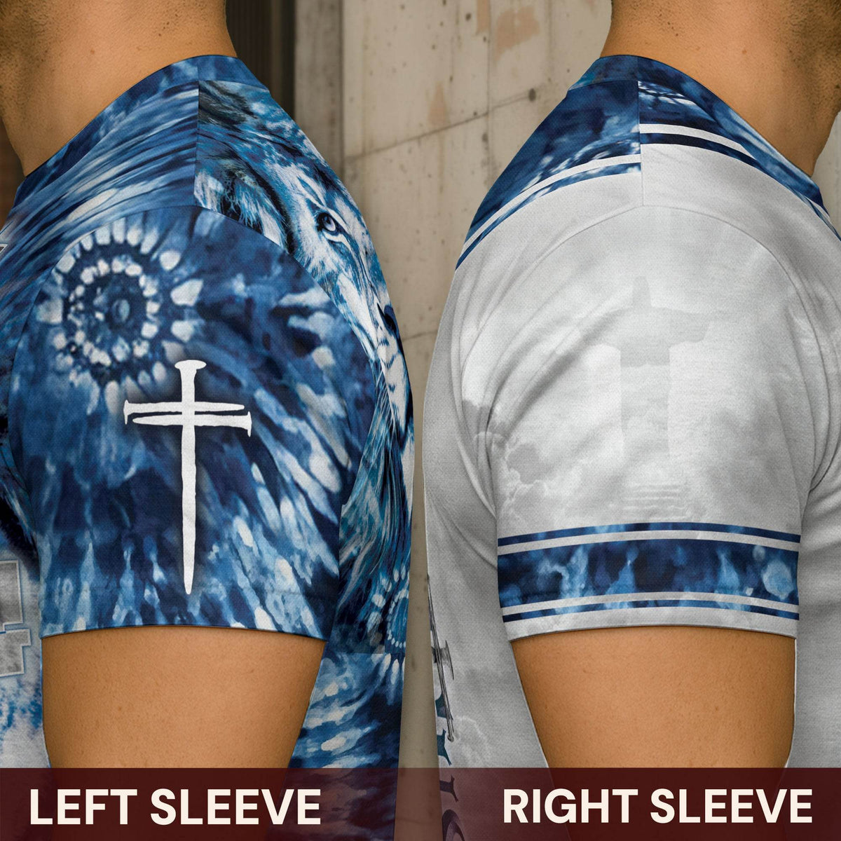 Blue Eyed Lion Of Judah "Jesus Is King" Religious T-Shirt