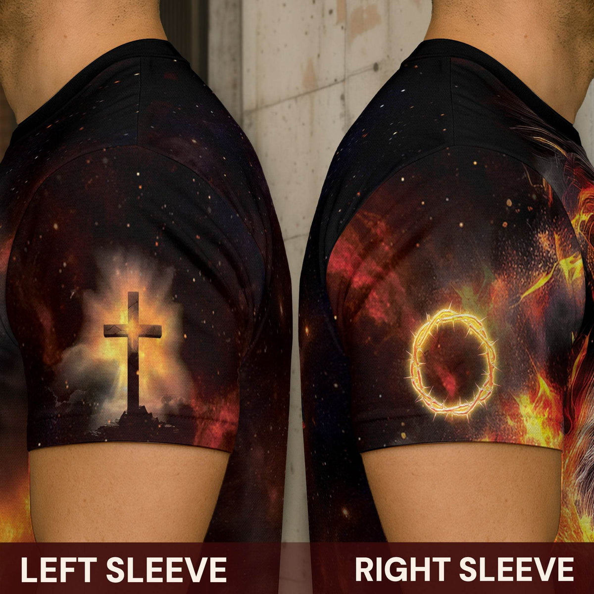 Redeemed By The Lion Of Judah Fiery Christian T-Shirt