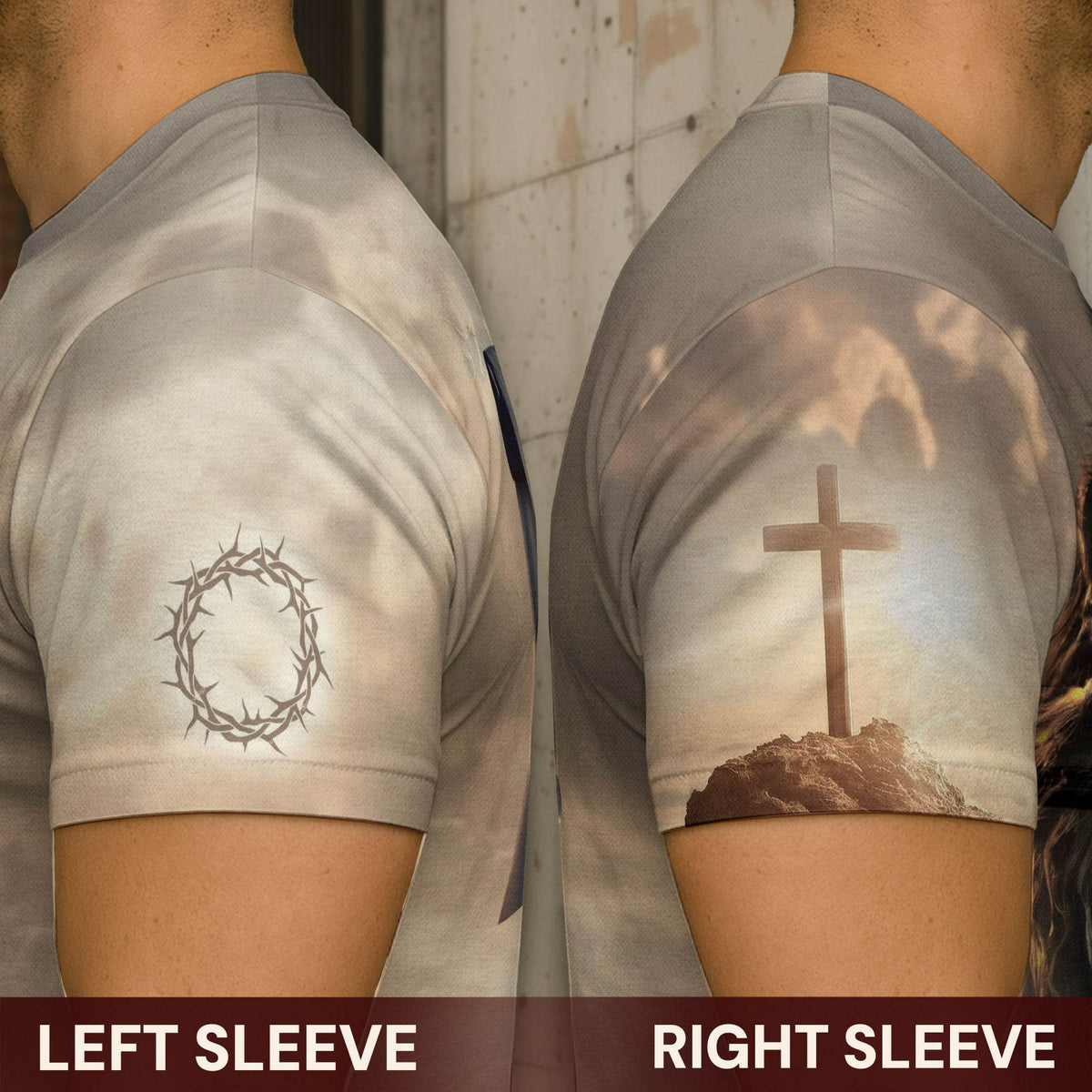Trust in the Lord Proverbs 3:5-6 Resurrection Cross & Lion Christian T-Shirt