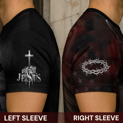 Jesus Loves You Storm of Salvation Lion Christian T-Shirt