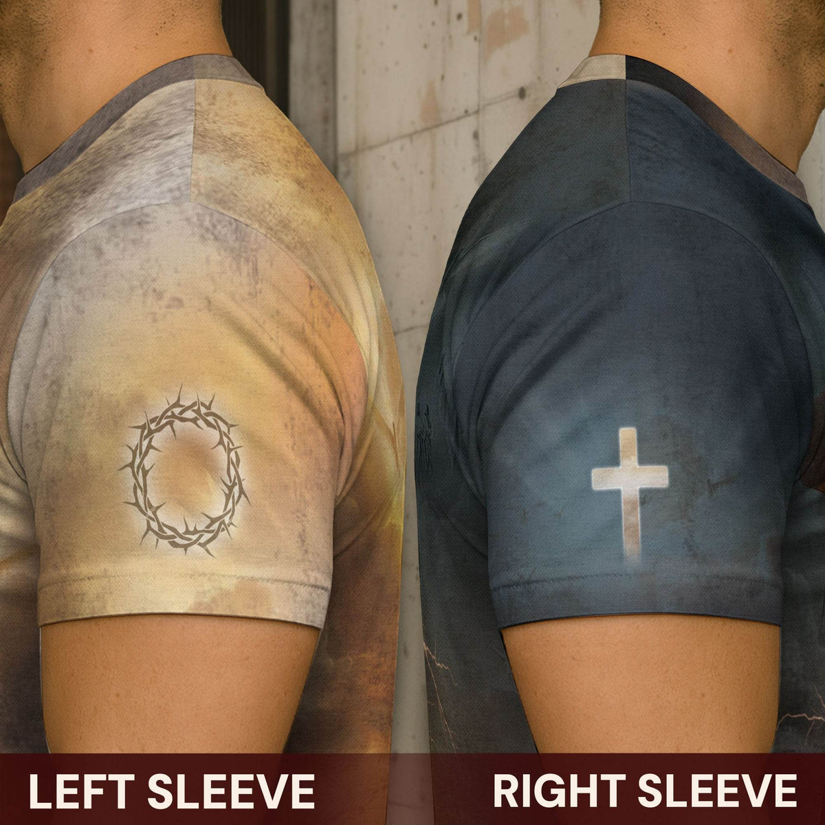 Faith Over Fear Lion Cross Christian T-Shirt