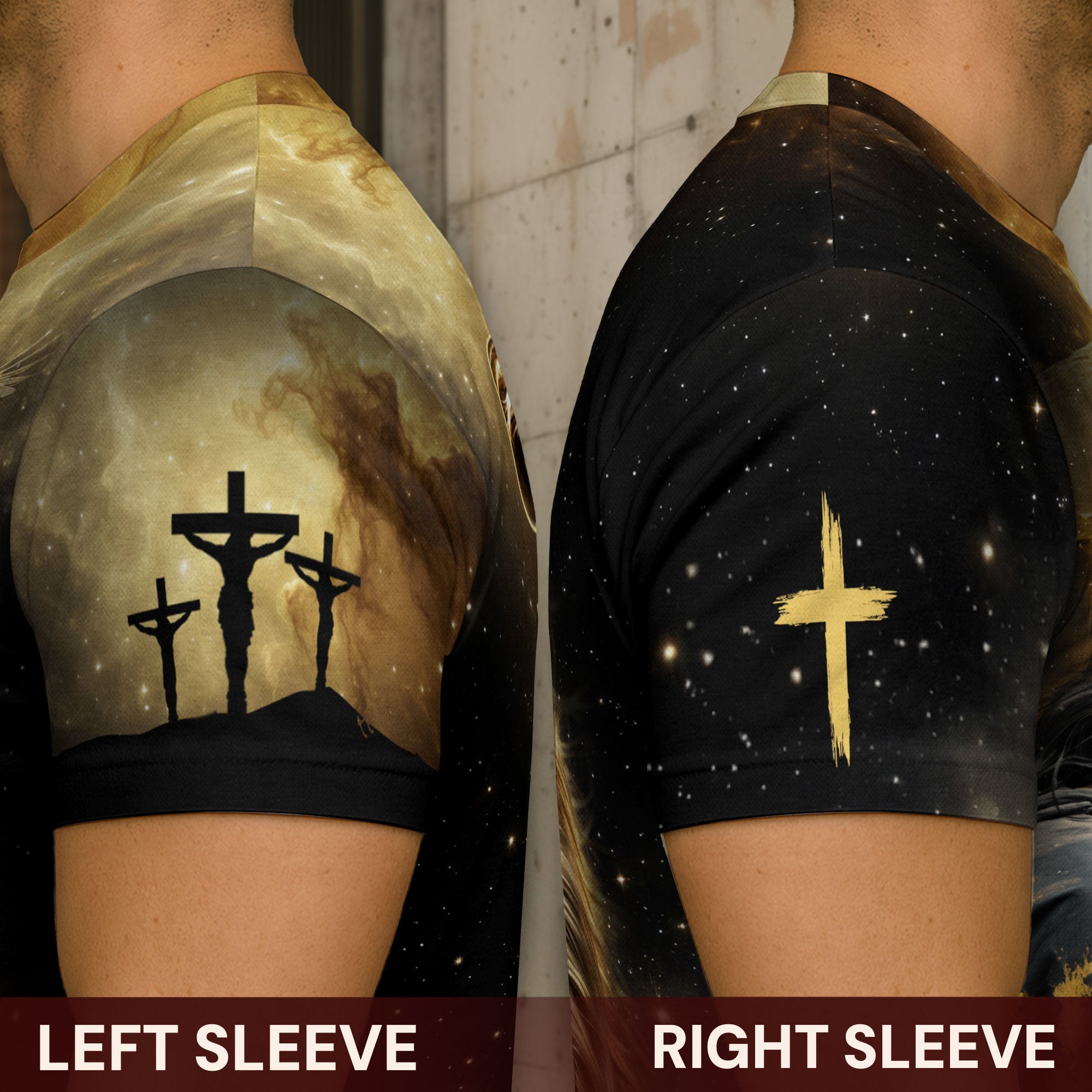 Faith Over Fear Lion of Judah Christian T-Shirt – Golden Glory Edition