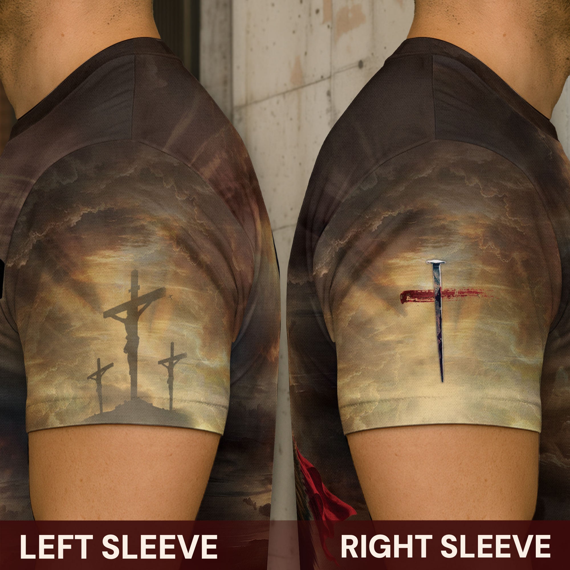 Redeemed Christian T-Shirt Lion Cross Lamb Faith Design