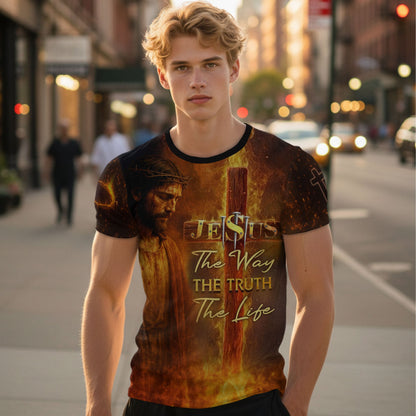 Jesus The Way The Truth The Life Lion Christian T-Shirt