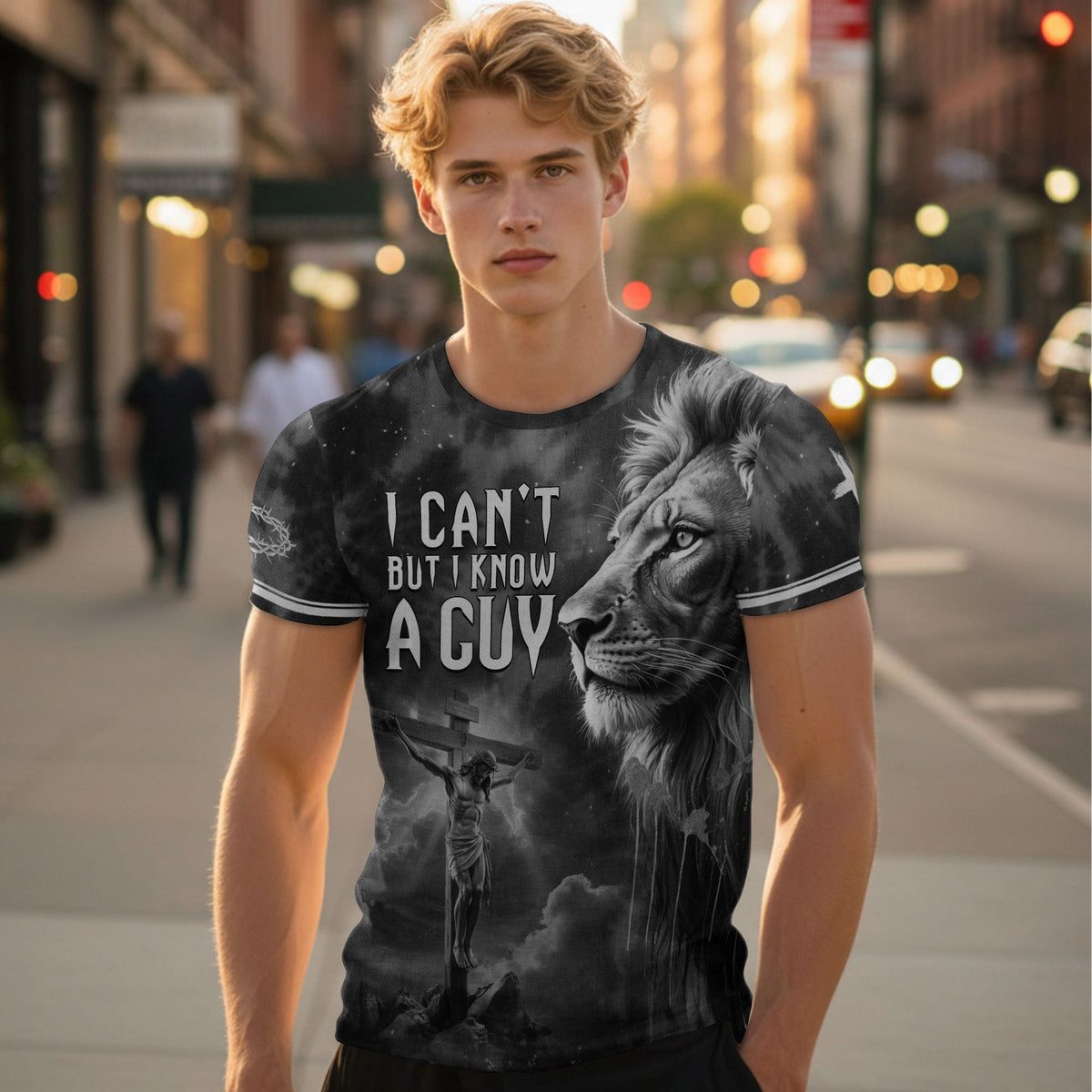 I Can’t But I Know A Guy Jesus Cross Lion Of Judah Christian Faith T-Shirt