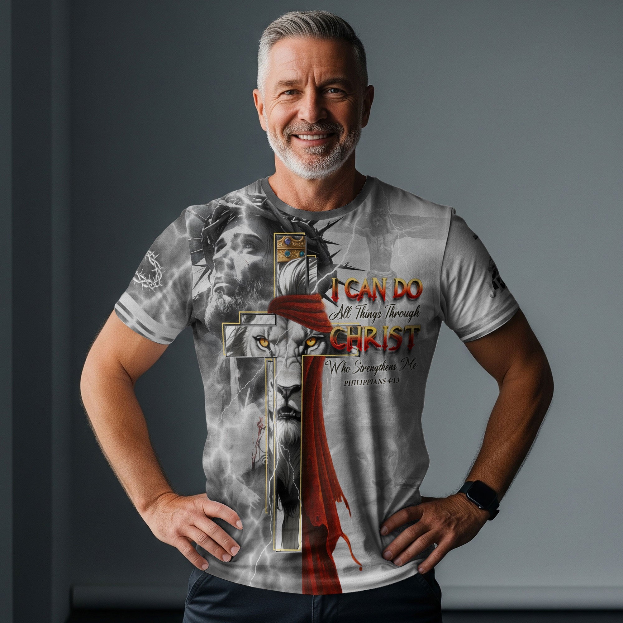 I Can Do All Things Through Christ Lion of Judah Christian T-Shirt