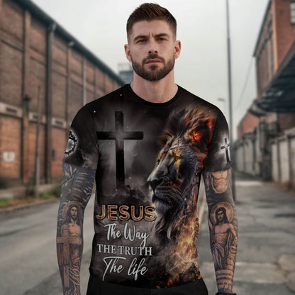 Jesus – The Way, The Truth, The Life | Lion of Judah Double-Sided Tee