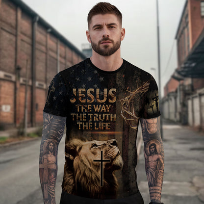 Jesus Is the Truth | Crown of Thorns & Patriotic Lion Faithwear