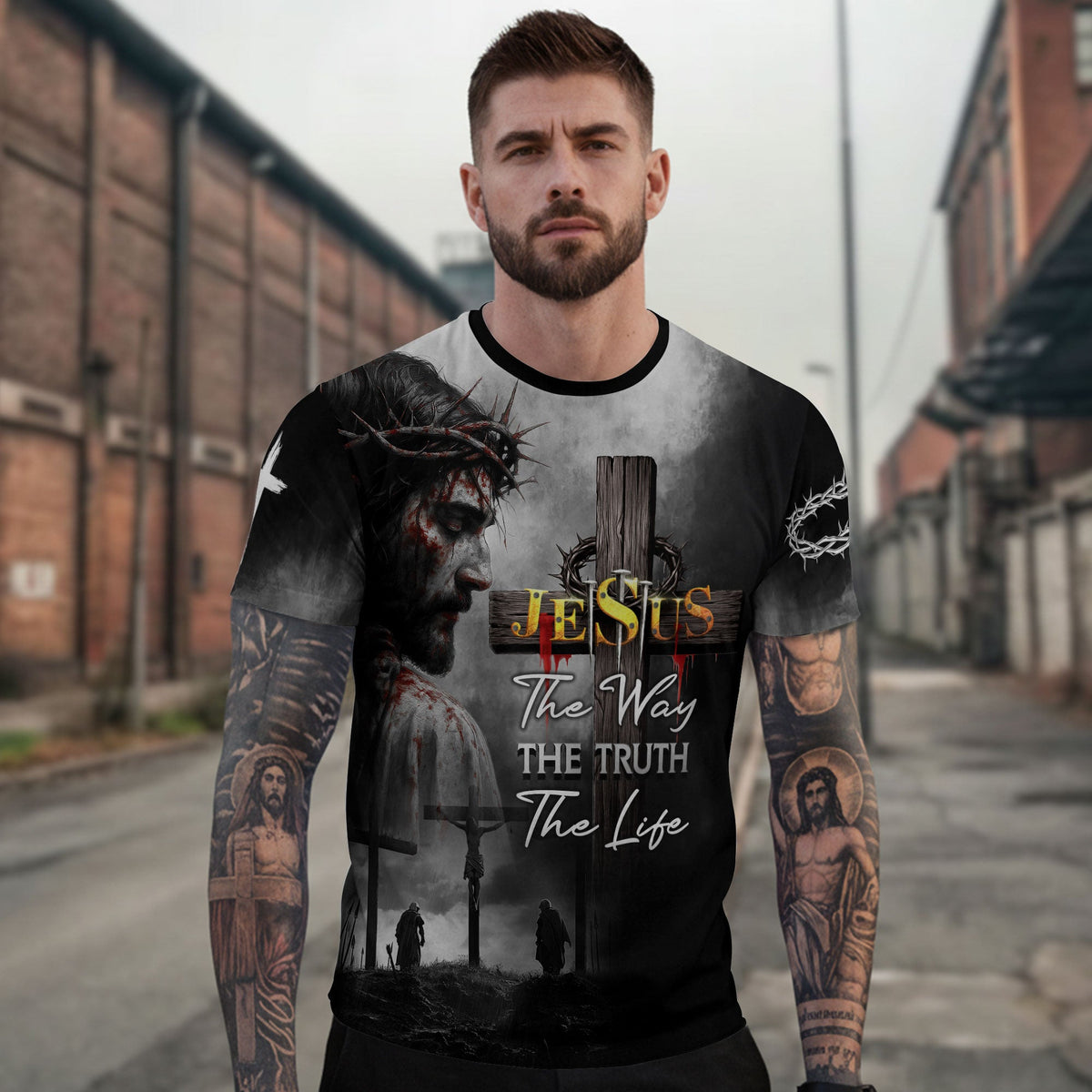 Jesus The Way The Truth The Life Blood Redemption Christian Shirt