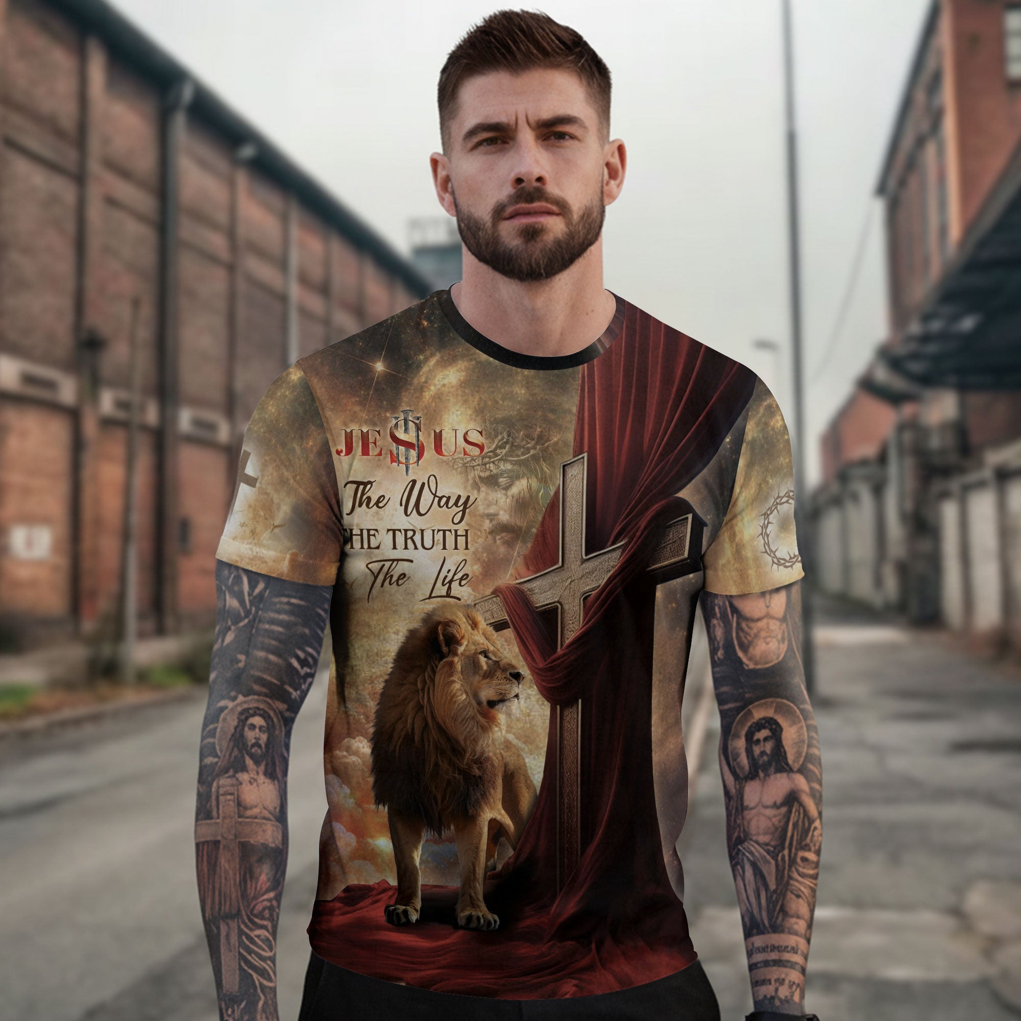 The Lion And The Path To Life "The Way The Truth The Life" T-Shirt