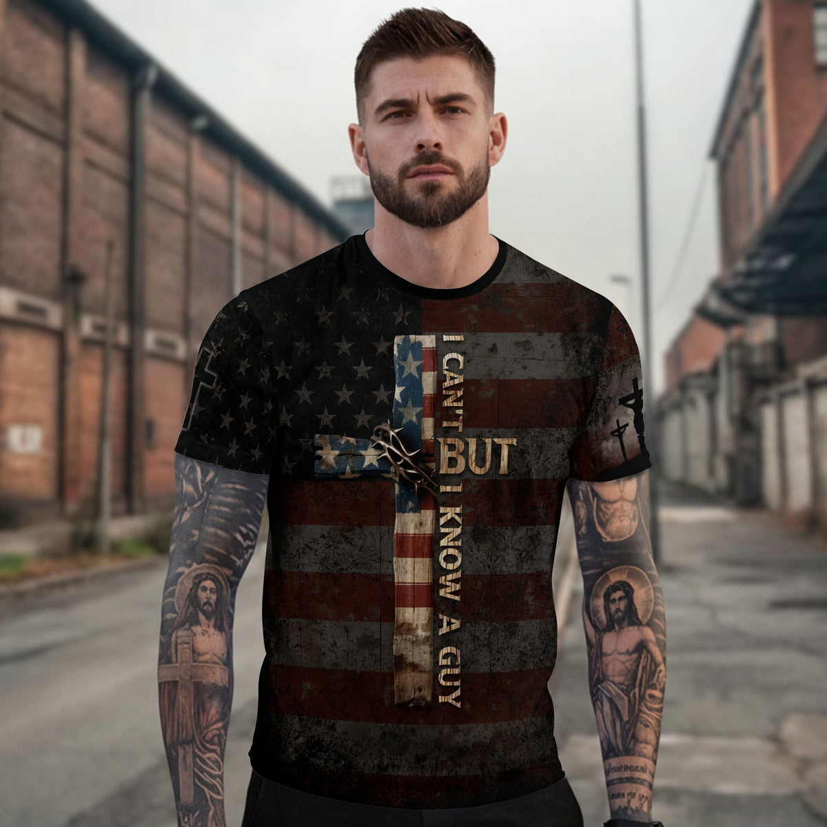 I Can’t But I Know A Guy Lion & Jesus T-Shirt