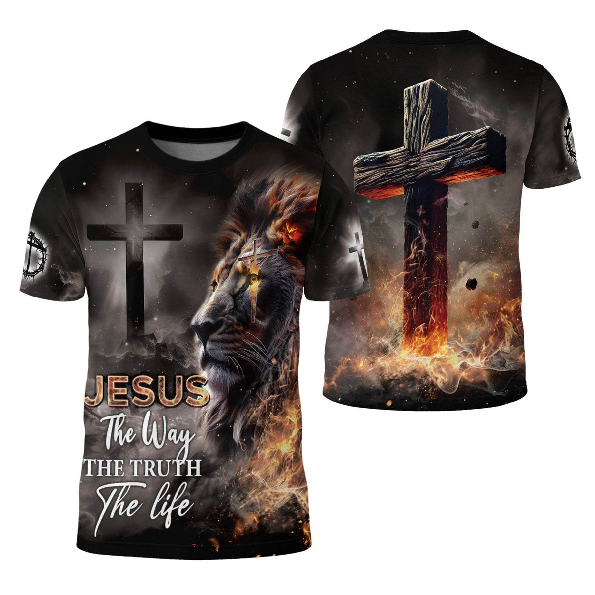 Jesus – The Way, The Truth, The Life | Lion of Judah Double-Sided Tee