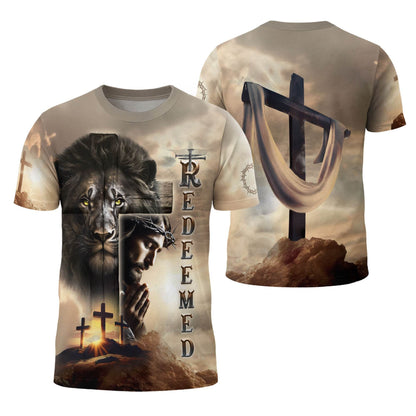 Redeemed At Calvary The Lion And The Savior T-Shirt