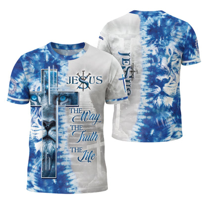 The Gaze Of Truth "The Way The Truth The Life" Blue Eyed Lion T-Shirt