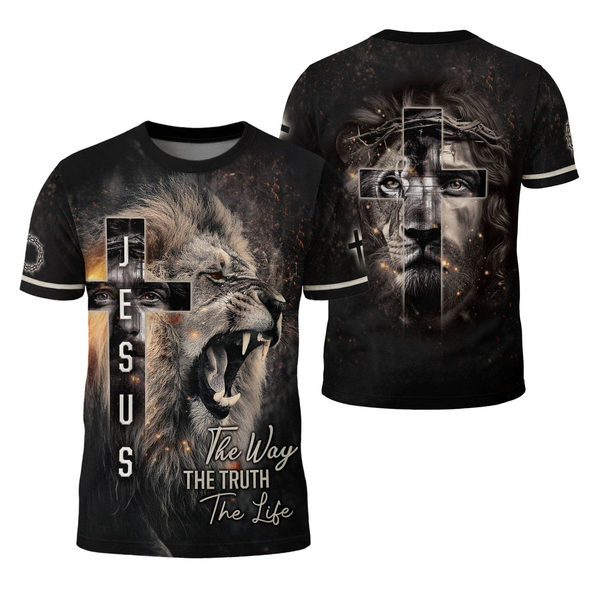 Jesus Lion Cross – The Way The Truth The Life T-Shirt