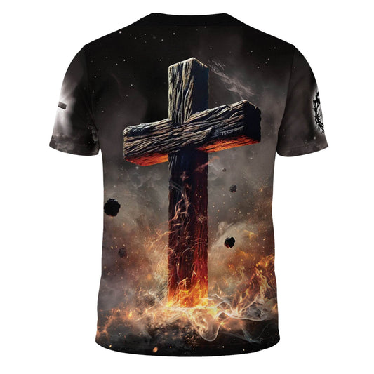The Lion & The Cross – Jesus: The Way, The Truth, The Life T-shirt